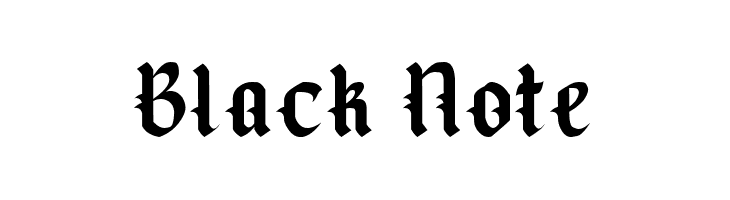 Black Note  font caratteri gratis
