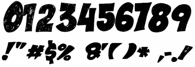 Black Note Font OTHER CHARS