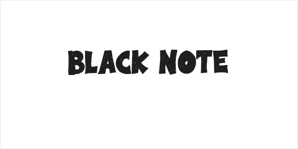 Black Note Logo