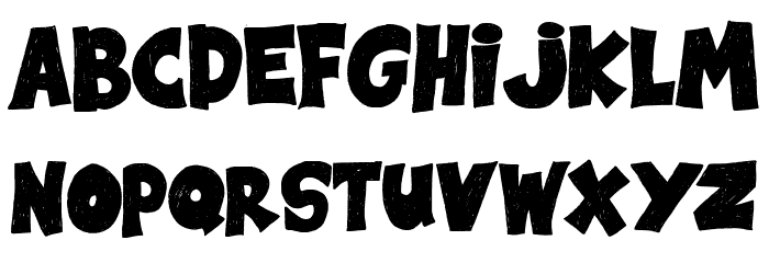 Black Note Font LOWERCASE