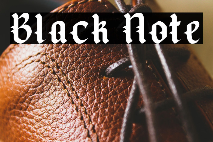 Black Note Example 1