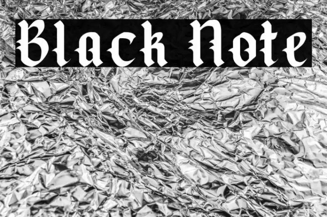 Black Note Font examples