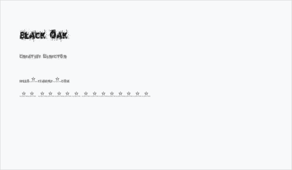 Black Oak  Business Card