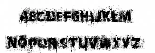 Black Oak  Font LOWERCASE