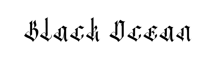 Black Ocean  Fuentes Gratis Descargar