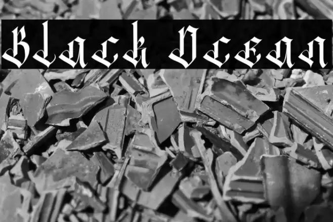 Black Ocean Font examples