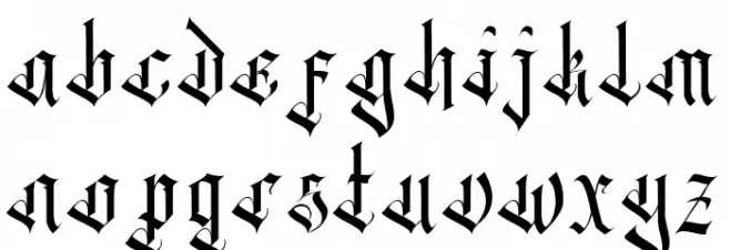 Black Ocean خط أحرف صغيرة