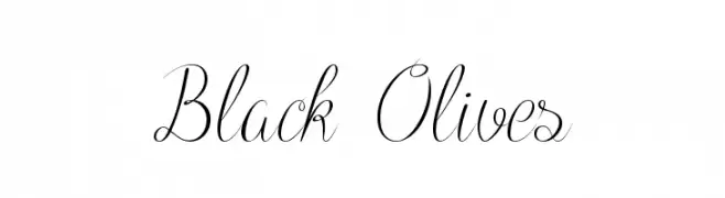 Black Olives  baixar fontes gratis