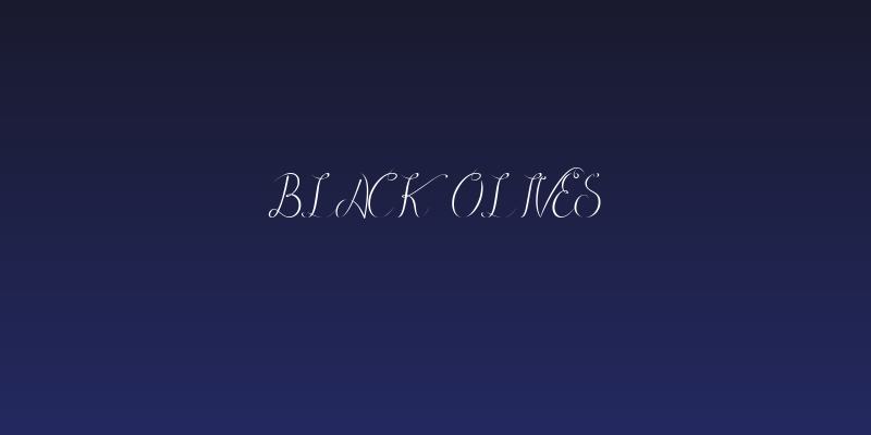 Black Olives Social Header