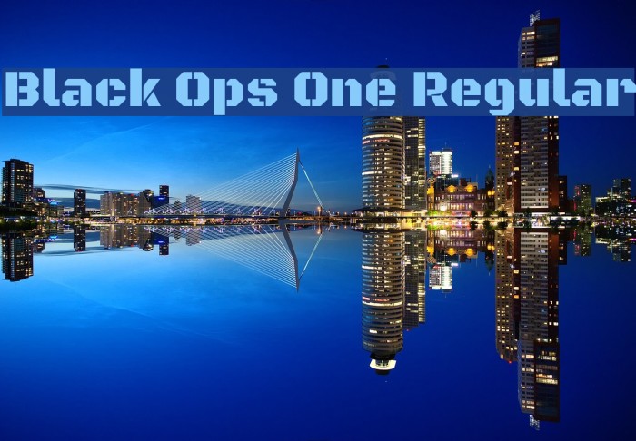 Black Ops One Regular Font examples