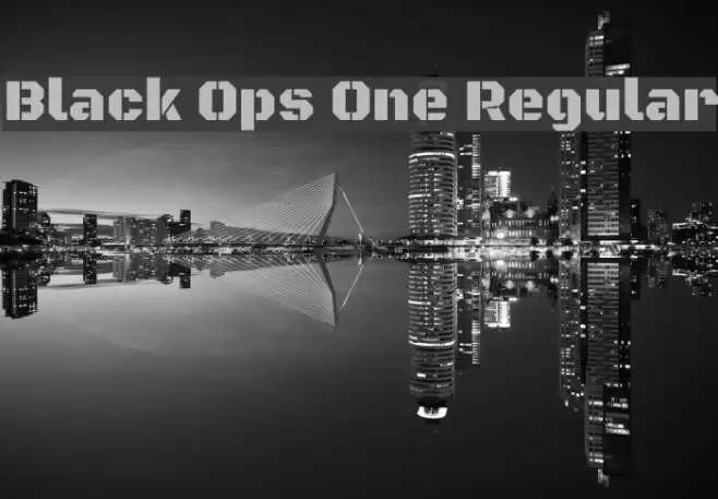 Black Ops One Regular Font examples