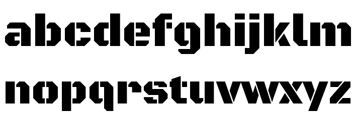 Black Ops One Regular Font LOWERCASE
