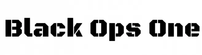 Black Ops One  Free Fonts Download