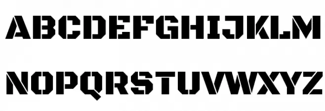 Black Ops One Schriftart Groß