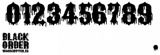 Black Order Font OTHER CHARS