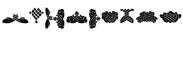 Black Ornaments Free Font OTHER CHARS