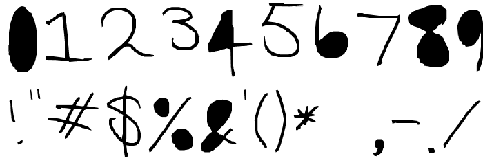 Black Out Font OTHER CHARS