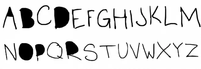 Black Out Font Litere mari
