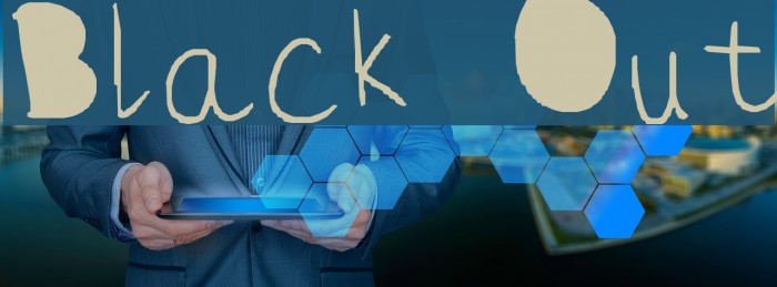 Black Out Font examples