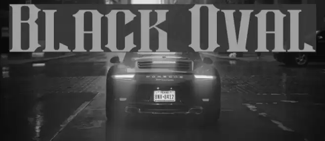 Black Oval Font examples