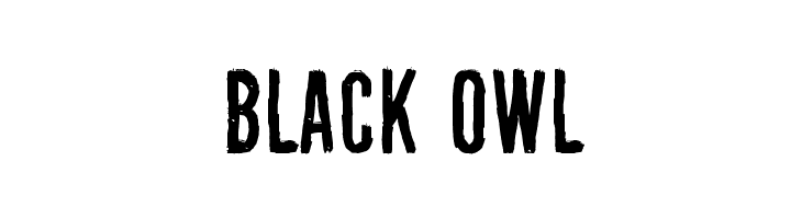 Black Owl  Скачать бесплатные шрифты