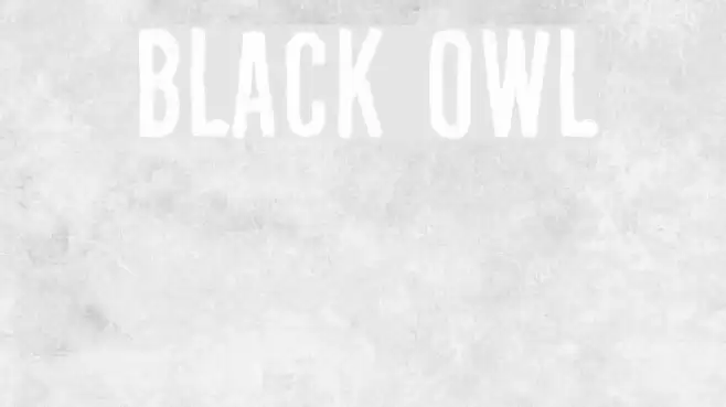 Black Owl フォント examples