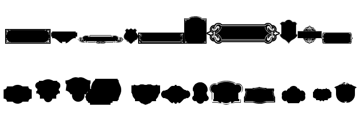 Black Panels Free Regular Font OTHER CHARS