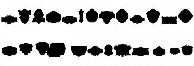 Black Panels Free Regular Font Litere mari