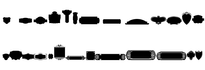 Black Panels Free Regular Font LOWERCASE