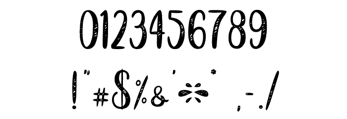 Black Parade - Personal Use Font OTHER CHARS