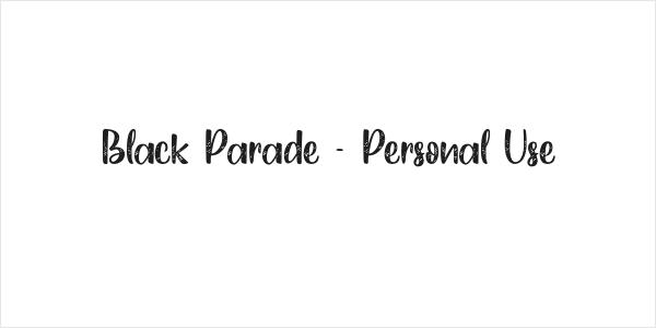 Black Parade - Personal Use Logo