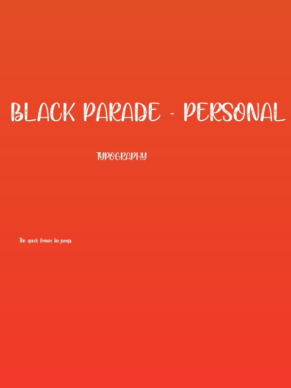 Black Parade - Personal Use Poster