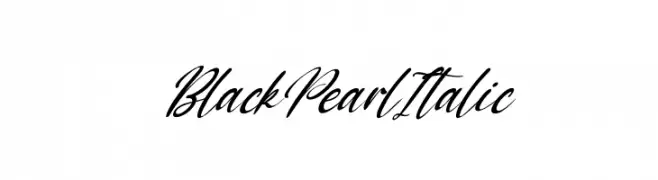 Black Pearl Italic  تنزيل الخطوط