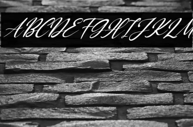 Black Pearl Italic Font examples