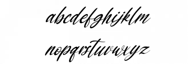 Black Pearl Italic Caratteri MINUSCOLO
