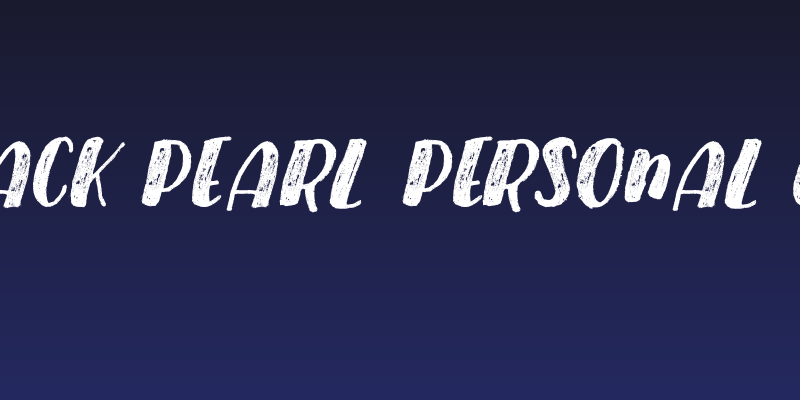 Black Pearl Personal Use Social Header