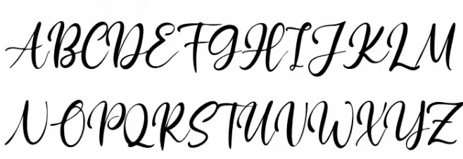 Black Pearl Font UPPERCASE