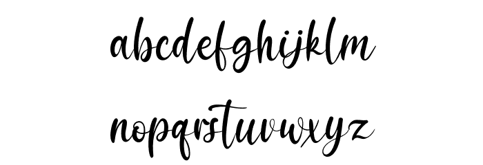 Black Pearl Font LOWERCASE