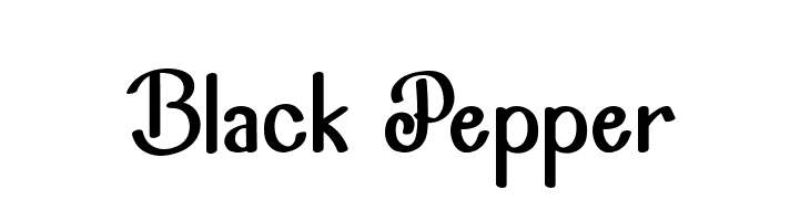 Black Pepper  नि: शुल्क फ़ॉन्ट्स डाउनलोड