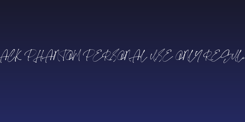 Black Phantom PERSONAL USE ONLY Regular Social Header