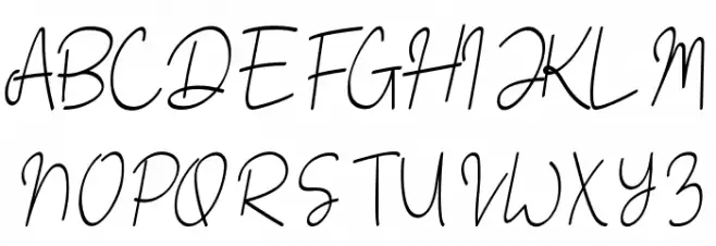 Black Pink Cursive Font OTHER CHARS