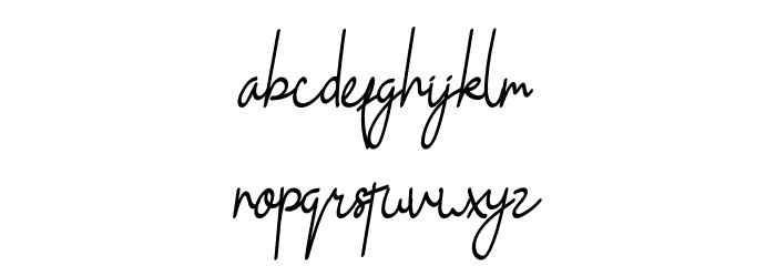Black Pink Cursive Font LOWERCASE