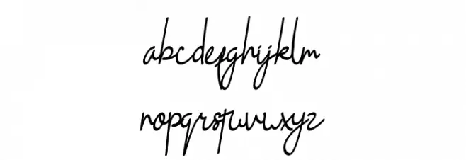 Black Pink Cursive Caratteri MINUSCOLO