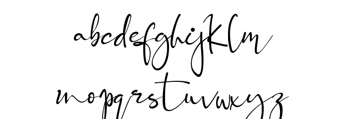 Black Pink Signature Font LOWERCASE