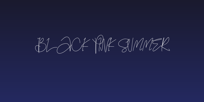 Black Pink Summer Social Header