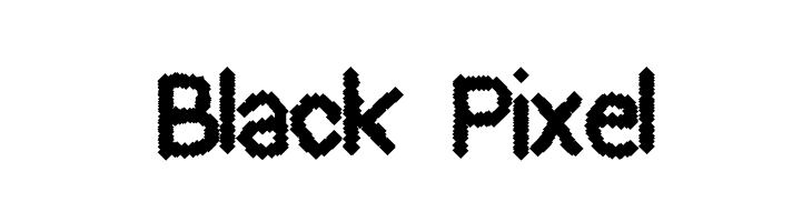 Black Pixel  フリーフォントのダウンロード