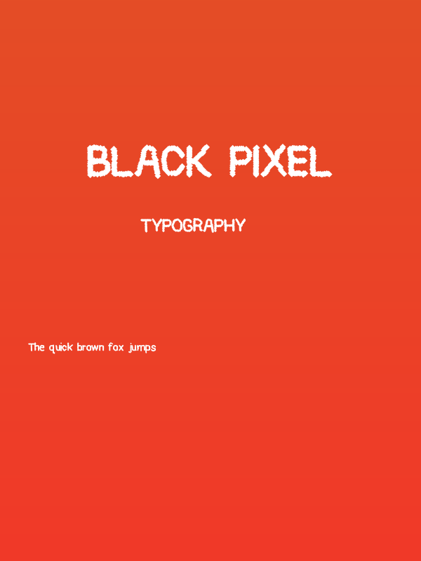 Black Pixel Poster