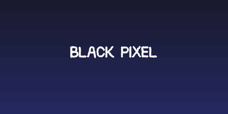 Black Pixel Social Header