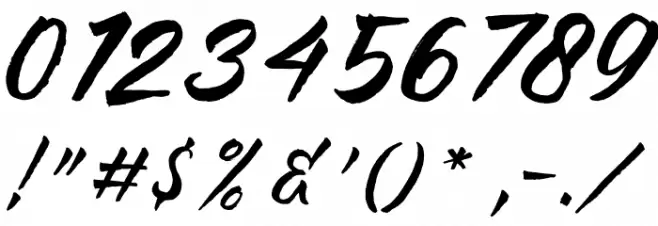 Black Pumpkin Font OTHER CHARS