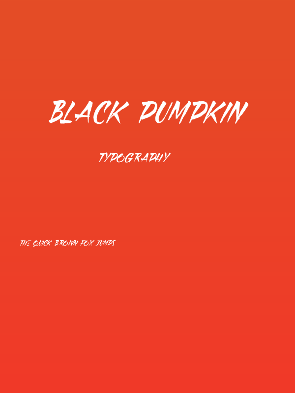Black Pumpkin Poster